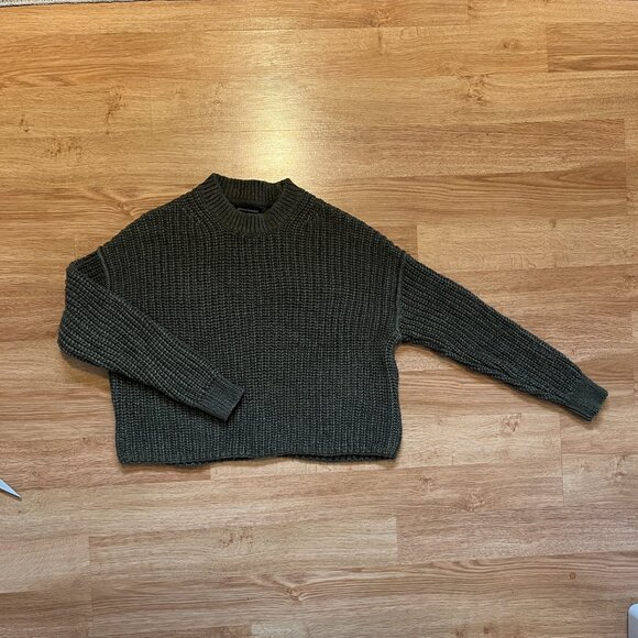 100% Cotton, Green Knit Sweater - Banana Republic - Picture 5 of 7